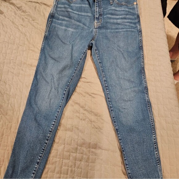 Madewell 10” High Rise Skinny Blue Jeans Size 31 - Picture 5 of 10